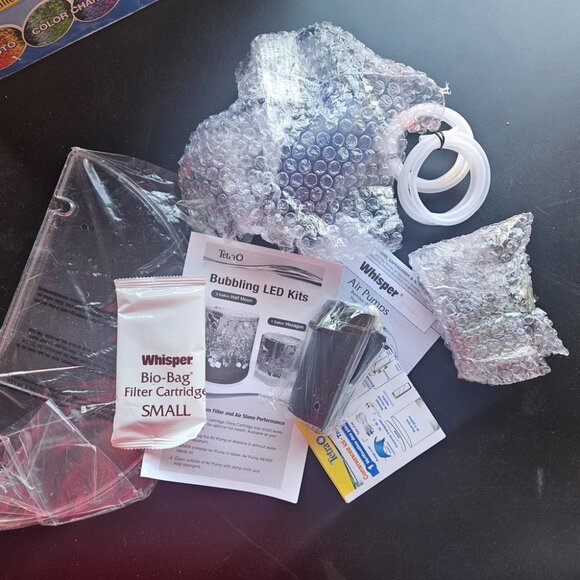 Tetra Bubbling LED Aquarium Kit 3 Gallons Half-Moon Fish Tank - Picture 4 of 4